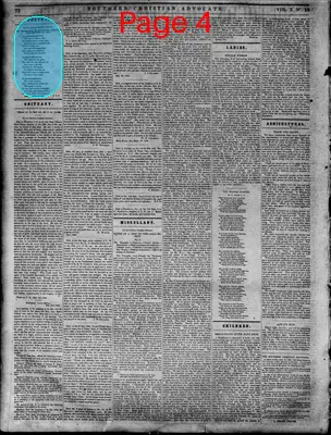 Page thumbnail for Southern Christian Advocate