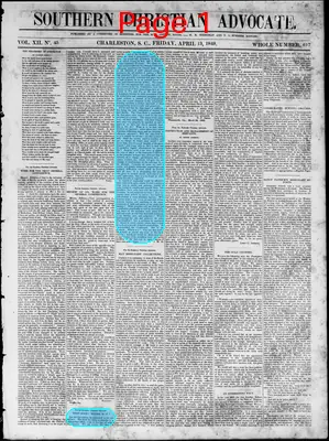 Page thumbnail for Southern Christian Advocate