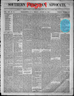Page thumbnail for Southern Christian Advocate