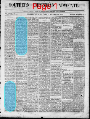 Page thumbnail for Southern Christian Advocate