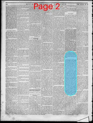 Page thumbnail for Southern Christian Advocate