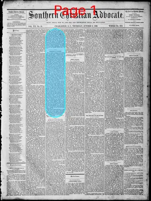 Page thumbnail for Southern Christian Advocate