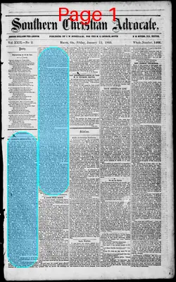 Page thumbnail for Southern Christian Advocate