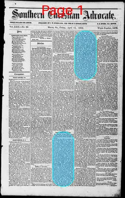 Page thumbnail for Southern Christian Advocate