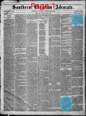 Page thumbnail for Southern Christian Advocate