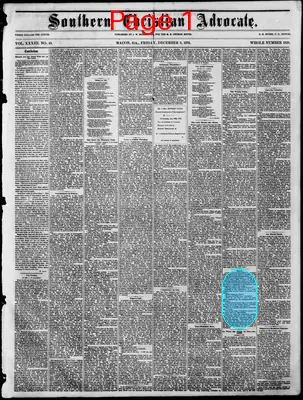 Page thumbnail for Southern Christian Advocate