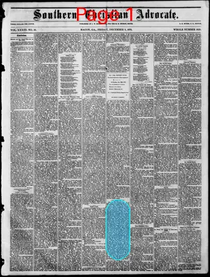 Page thumbnail for Southern Christian Advocate