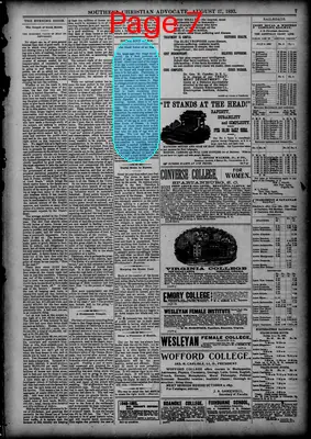 Page thumbnail for Southern Christian Advocate