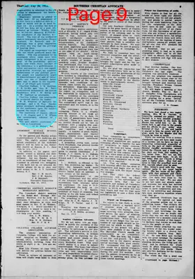 Page thumbnail for Southern Christian Advocate