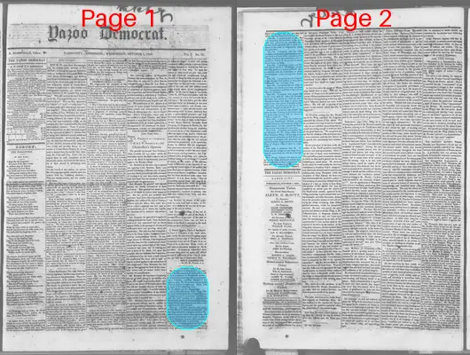 Page thumbnail for The Yazoo Democrat