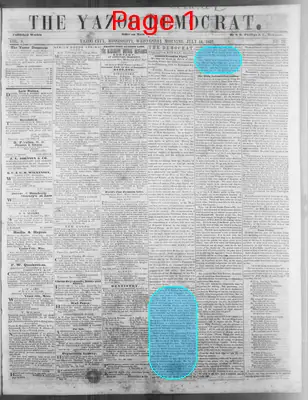 Page thumbnail for The Yazoo Democrat