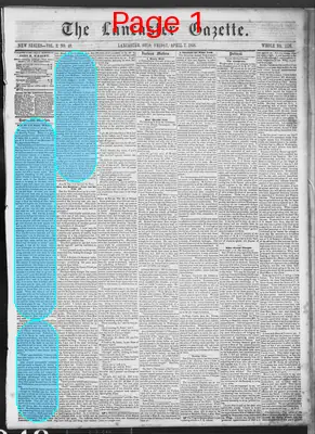Page thumbnail for The Lancaster Gazette