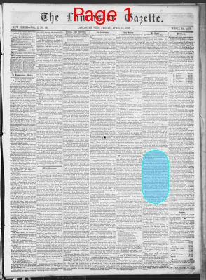 Page thumbnail for The Lancaster Gazette