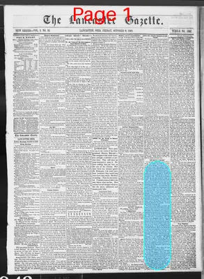 Page thumbnail for The Lancaster Gazette