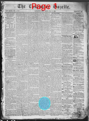 Page thumbnail for The Lancaster Gazette