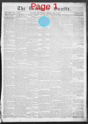 Page thumbnail for The Lancaster Gazette