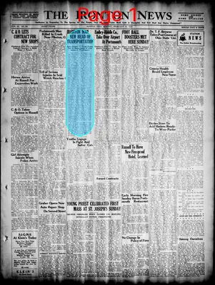 Page thumbnail for The Ironton News