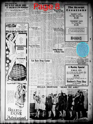 Page thumbnail for The Ironton News