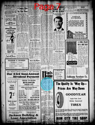 Page thumbnail for The Ironton News