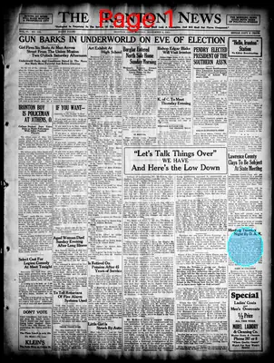 Page thumbnail for The Ironton News