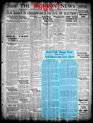 Page thumbnail for The Ironton News