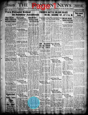 Page thumbnail for The Ironton News
