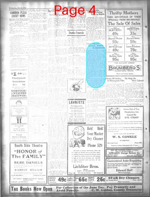 Page thumbnail for The Ironton News