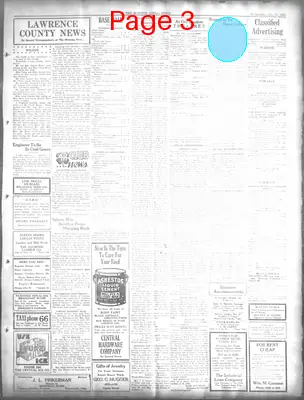 Page thumbnail for The Ironton News
