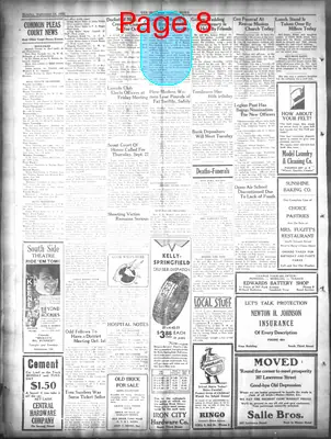 Page thumbnail for The Ironton News