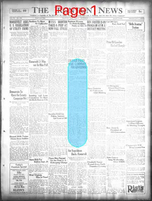 Page thumbnail for The Ironton News