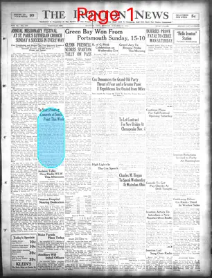 Page thumbnail for The Ironton News