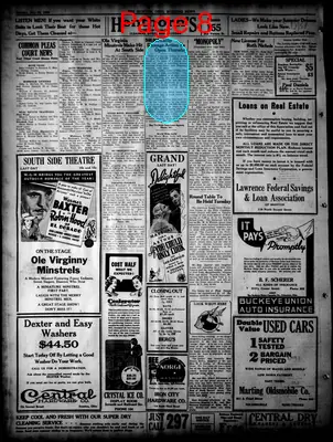 Page thumbnail for The Ironton News