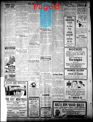 Page thumbnail for The Ironton News