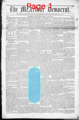 Page thumbnail for M'arthur Democrat