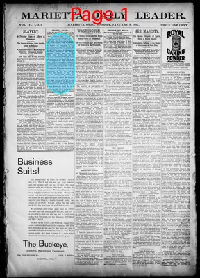 Page thumbnail for Marietta Daily Leader
