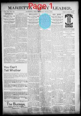 Page thumbnail for Marietta Daily Leader