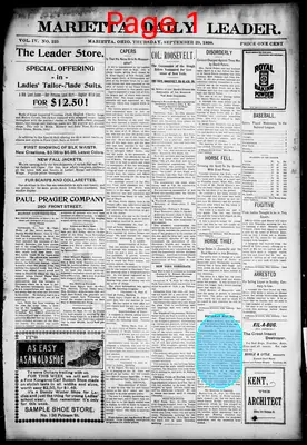 Page thumbnail for Marietta Daily Leader