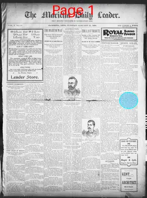 Page thumbnail for Marietta Daily Leader