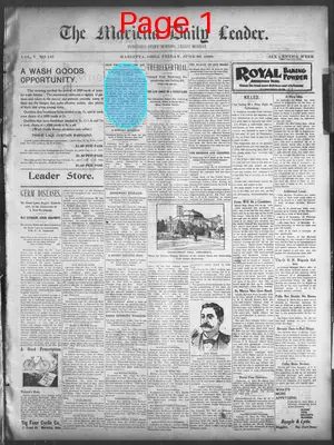 Page thumbnail for Marietta Daily Leader