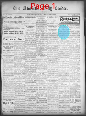Page thumbnail for Marietta Daily Leader