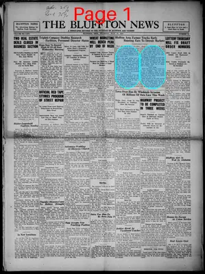 Page thumbnail for The Bluffton News