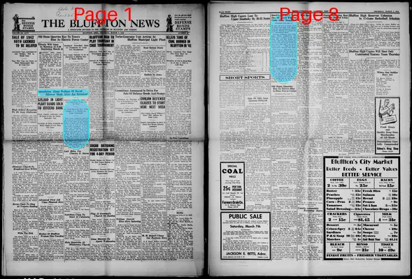 Page thumbnail for The Bluffton News