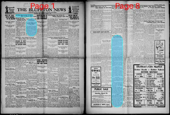 Page thumbnail for The Bluffton News