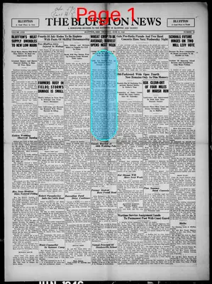 Page thumbnail for The Bluffton News