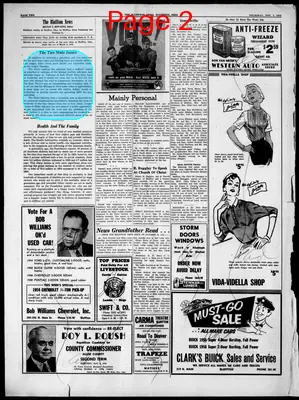 Page thumbnail for The Bluffton News