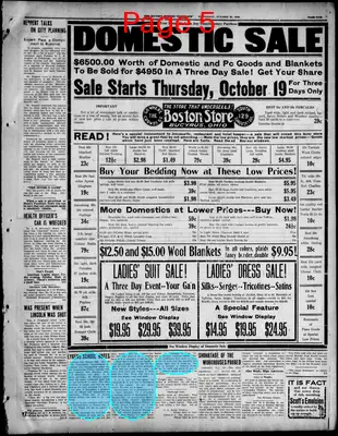 Page thumbnail for The Bucyrus Evening Telegraph