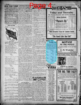 Page thumbnail for The Bucyrus Evening Telegraph