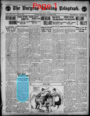 Page thumbnail for The Bucyrus Evening Telegraph