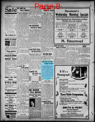 Page thumbnail for The Bucyrus Evening Telegraph
