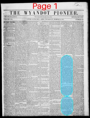 Page thumbnail for The Wyandot Pioneer